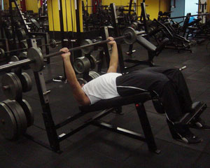 Declined Bench Press Exercise 1