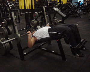 Declined Bench Press Exercise 2